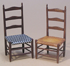 Miniature Shaker High Back Chairs