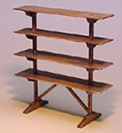 Miniature Shaker Flight of Shelves