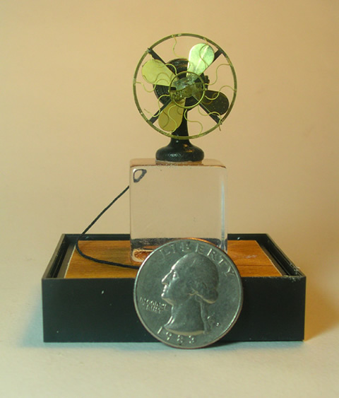 Miniature 1906 Westinghouse Table Fan - Miniatures from Shaker Works West