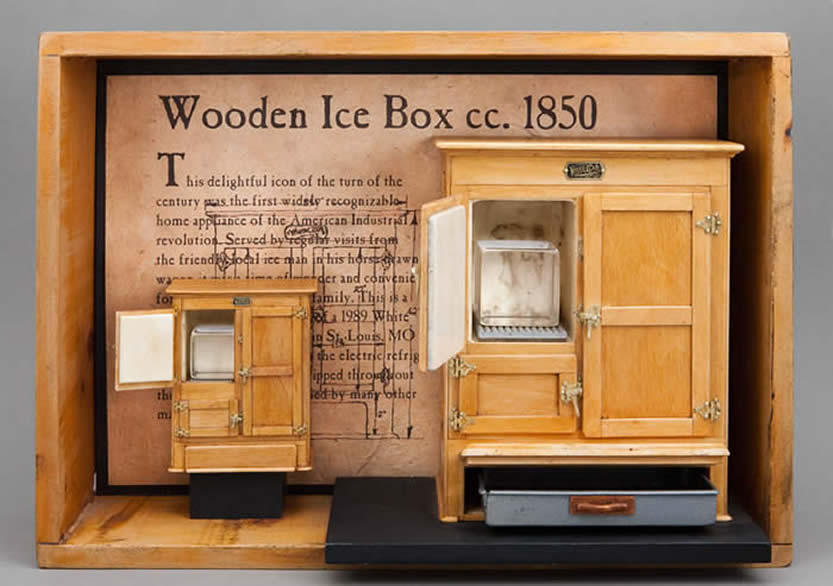 White-Clad Ice Box Furniture