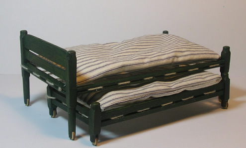 Miniature Shaker Trundle Bed  #37T