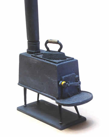 Miniature Shaker Classic Dollhouse Wood Stove